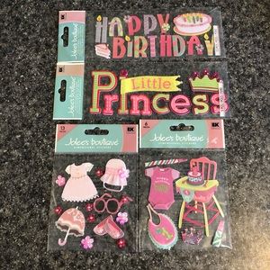 Scrapbooking Stickers, Baby Girl & Birthday